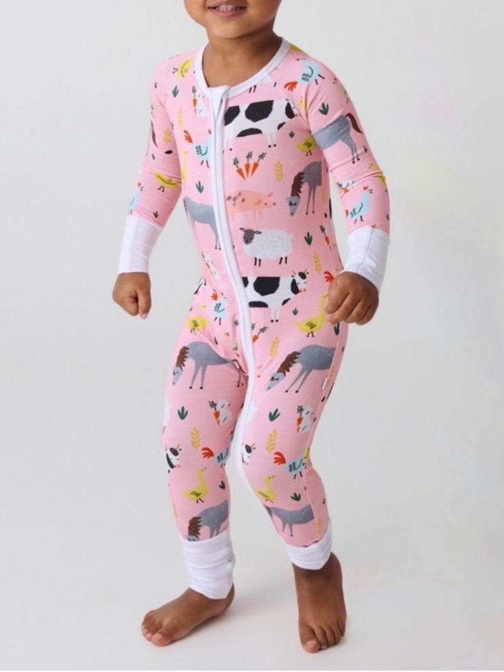 Little sleepies farm animal zippie, NIB